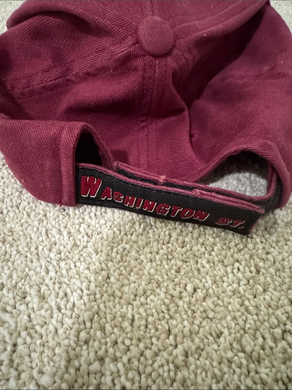 Washington St. Cougars Maroon Baseball Cap